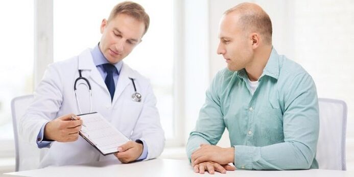 the doctor prescribes drugs for prostatitis